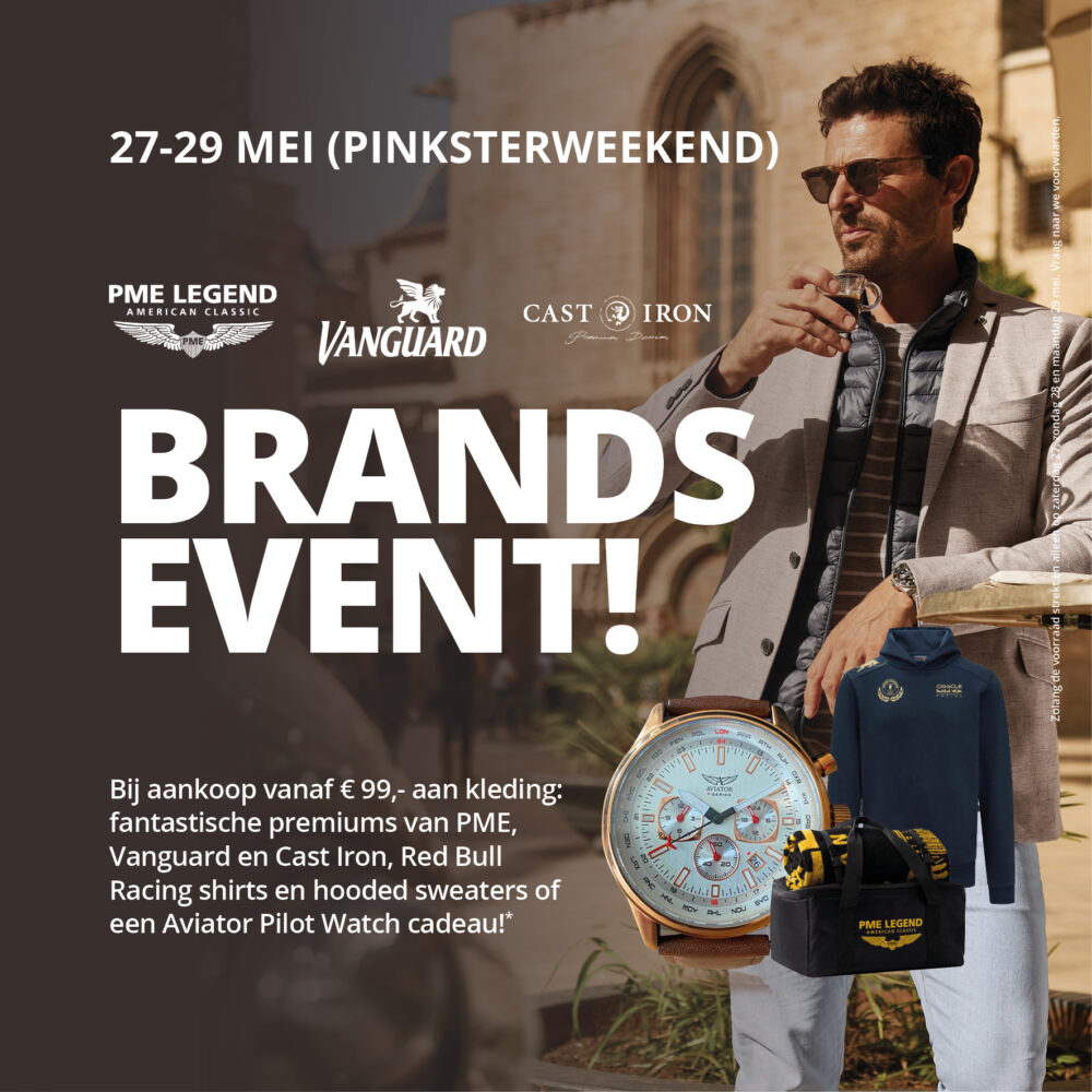 27-29 mei (pinksterweekend) PME, Vanguard, Cast Iron Brands Event!